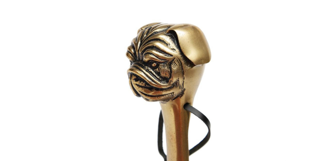 Ложка для обуви Shoehorn Pug's Head copper