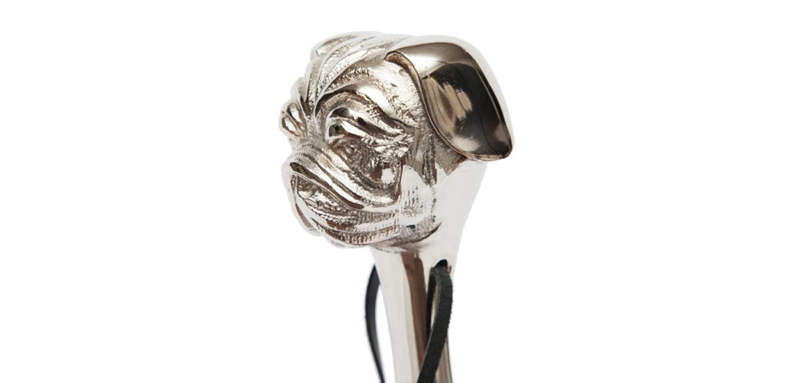 Ложка для обуви Shoehorn Pug's Head nickel