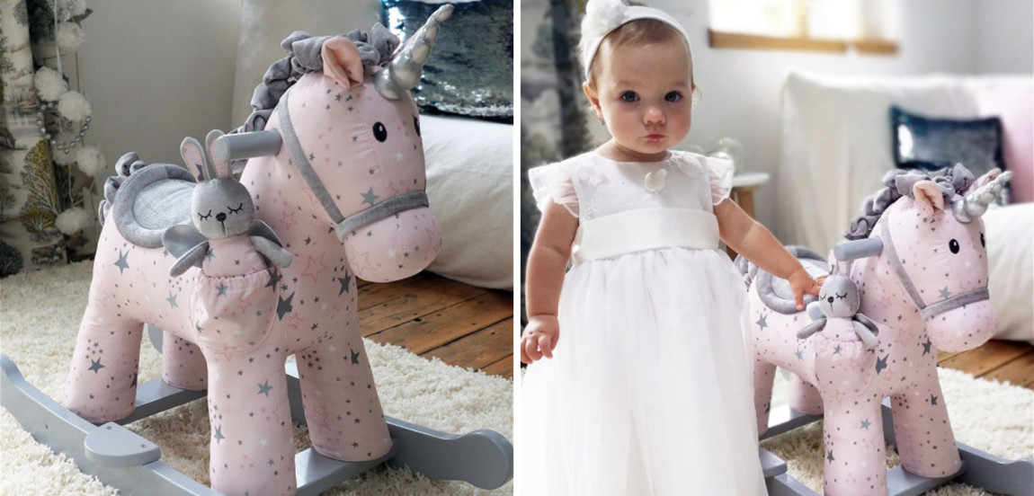 Лошадка-качалка розовая Annette Pony