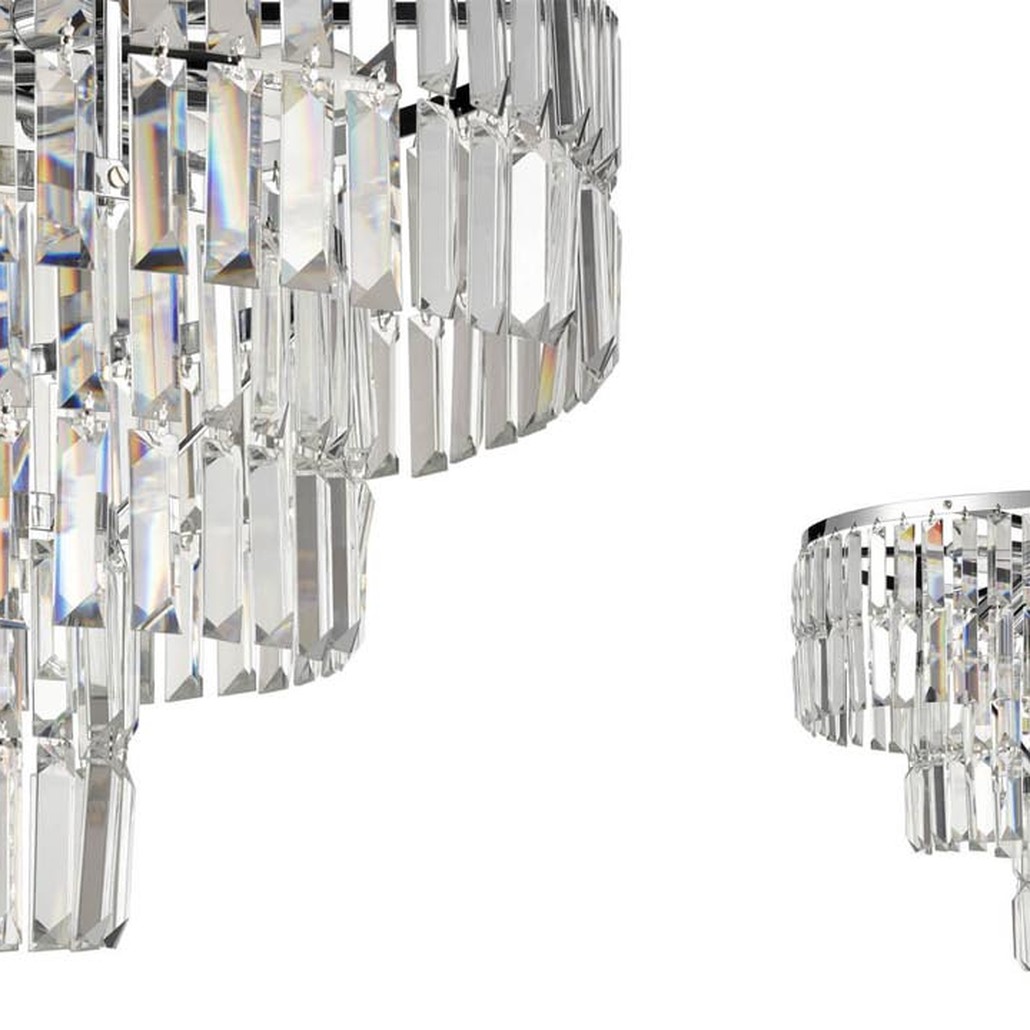 Люстра 1920s Odeon Chandelier chrome 60