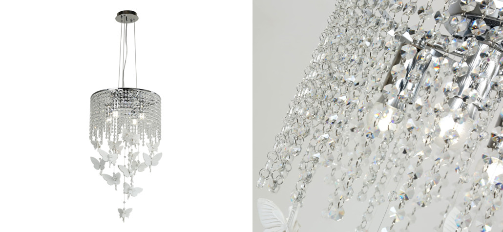 Люстра 2в1 с подвесками в форме феи Fairy House D40 см