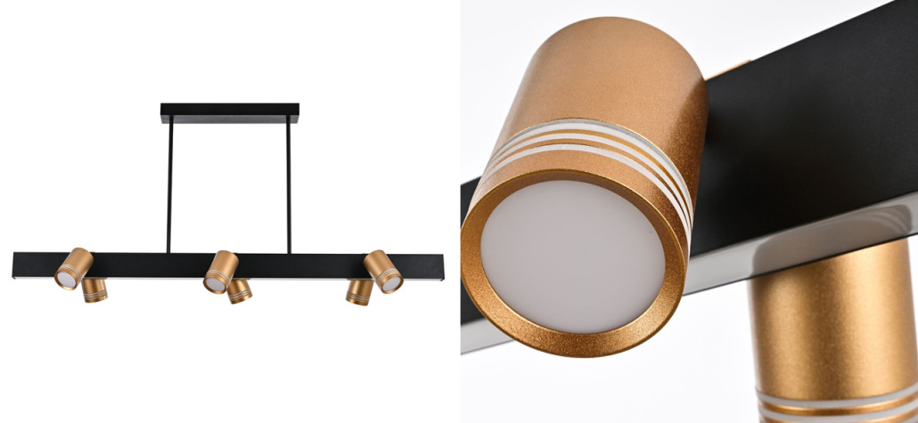 Люстра 6 спотов+LED подсветка Neoteric