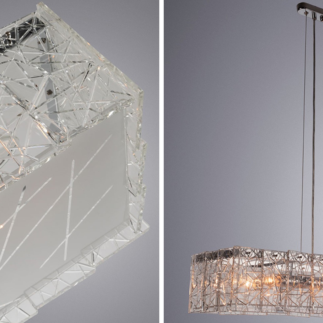 Люстра Alvaro Crystal Rectangular Chandelier