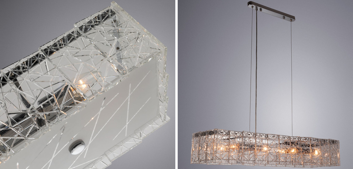 Люстра Alvaro Crystal Rectangular Chandelier