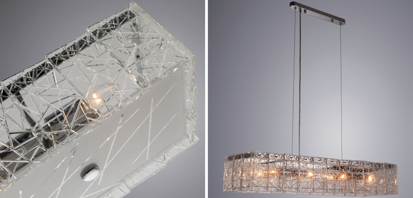 Люстра Alvaro Crystal Rectangular Chandelier