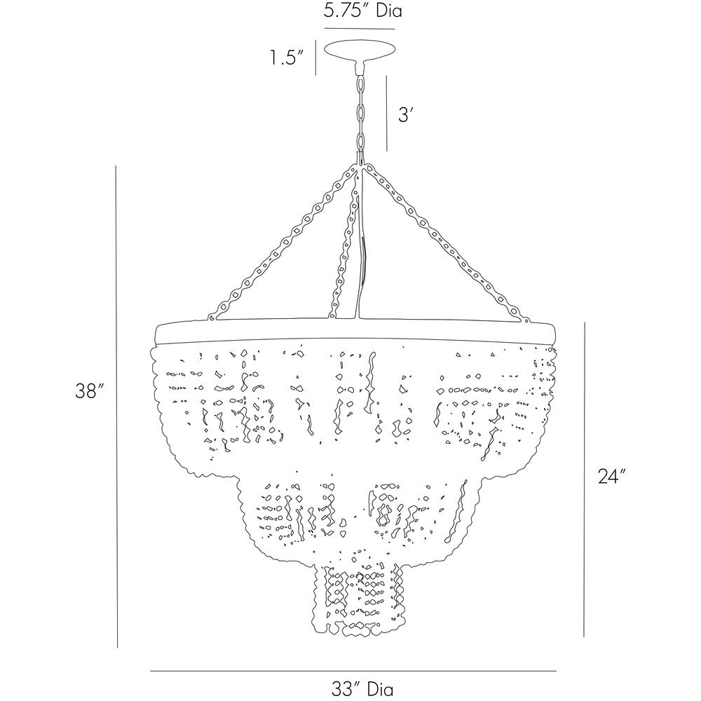 Люстра Arteriors CHAPPELLET CHANDELIER