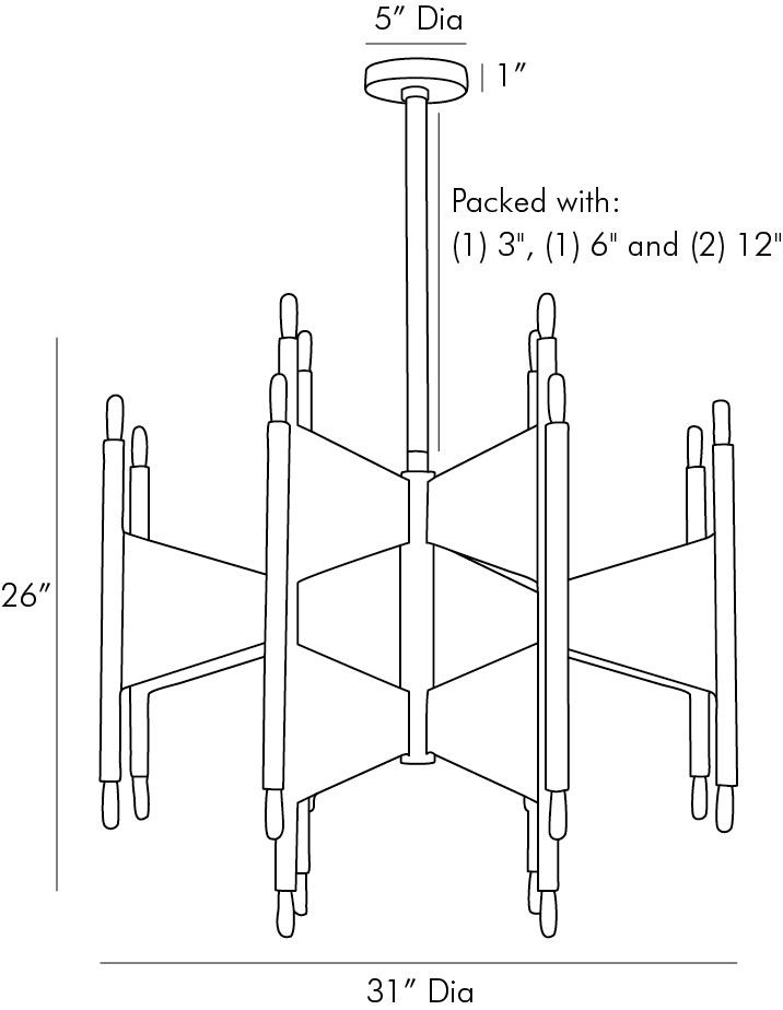 Люстра Arteriors DESKINS CHANDELIER