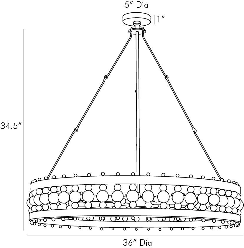 Люстра Arteriors ESME CHANDELIER