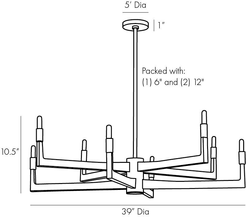 Люстра Arteriors GRIFF CHANDELIER