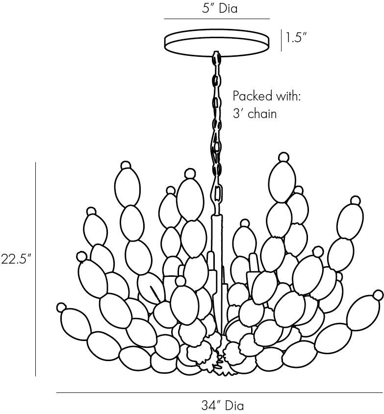 Люстра Arteriors INDI CHANDELIER