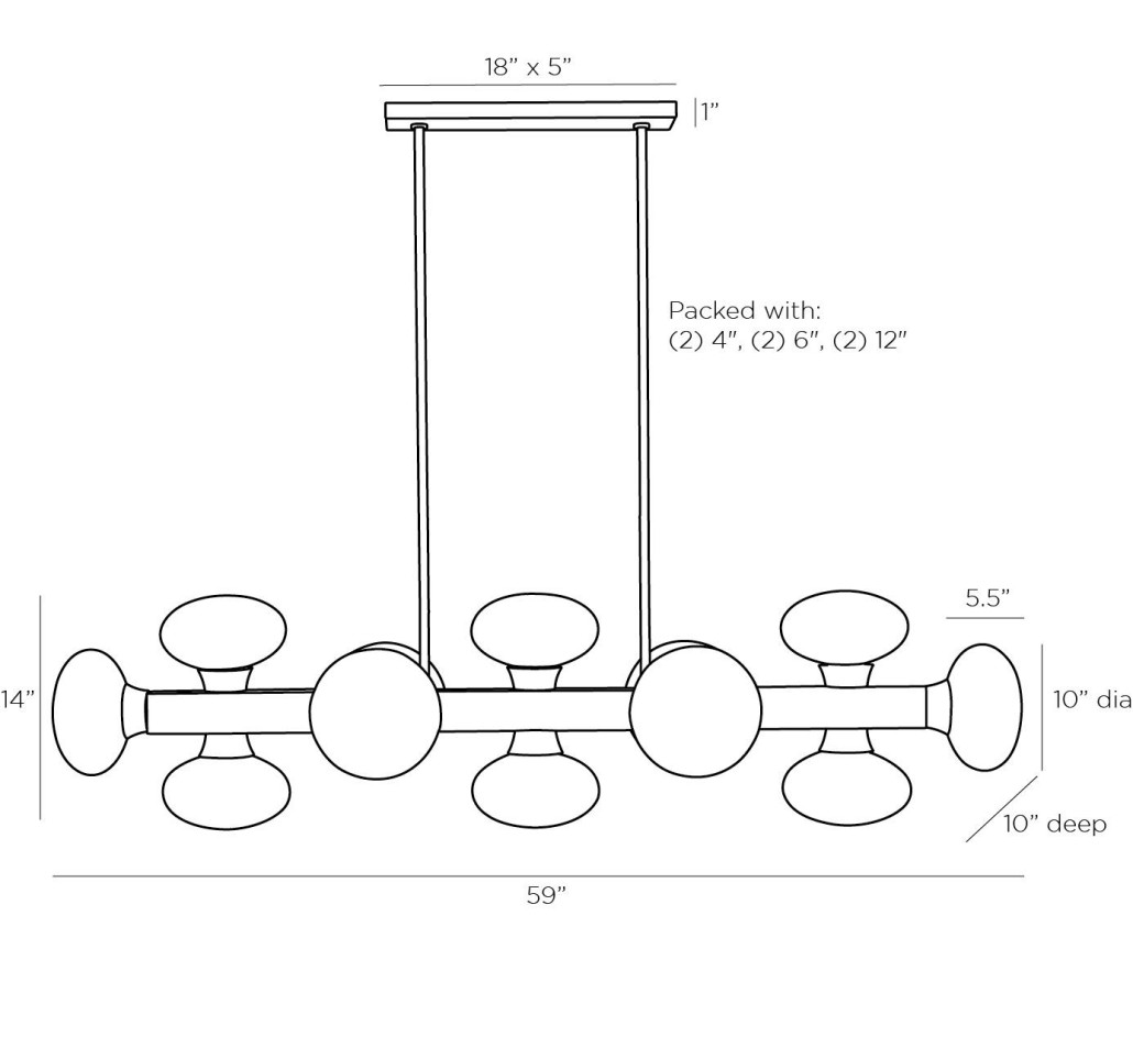 Люстра Arteriors KLARISSA CHANDELIER
