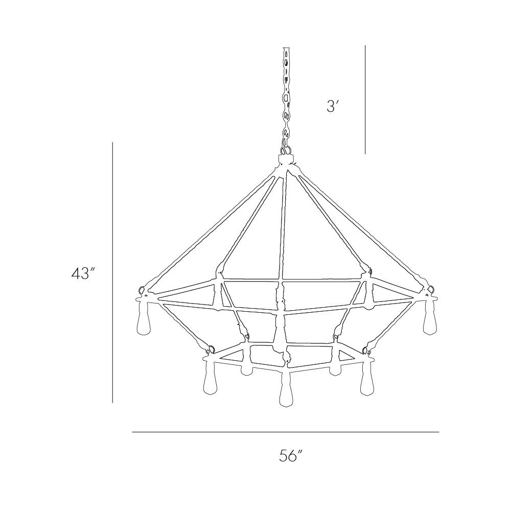 Люстра Arteriors MCINTYRE TWO TIERED CHANDELIER