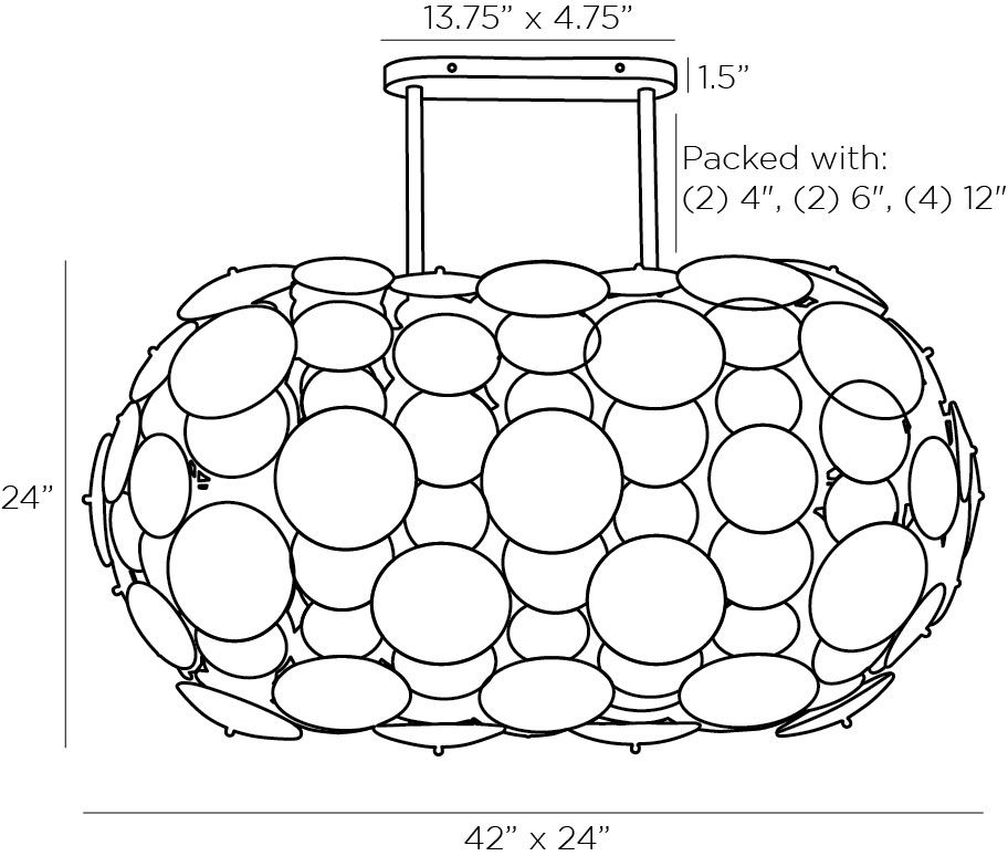 Люстра Arteriors NEBULA CHANDELIER