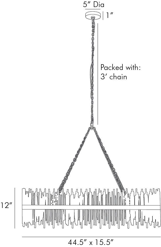 Люстра Arteriors PRESCOTT OVAL CHANDELIER