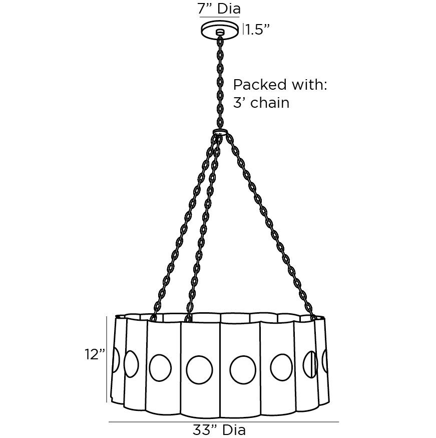 Люстра Arteriors SACRAMENTO CHANDELIER