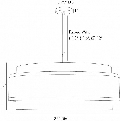 Люстра Arteriors UTTERSON CHANDELIER