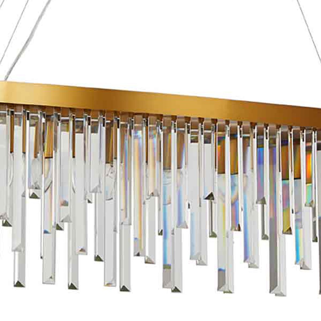 Люстра Bennett Oval Chandelier gold