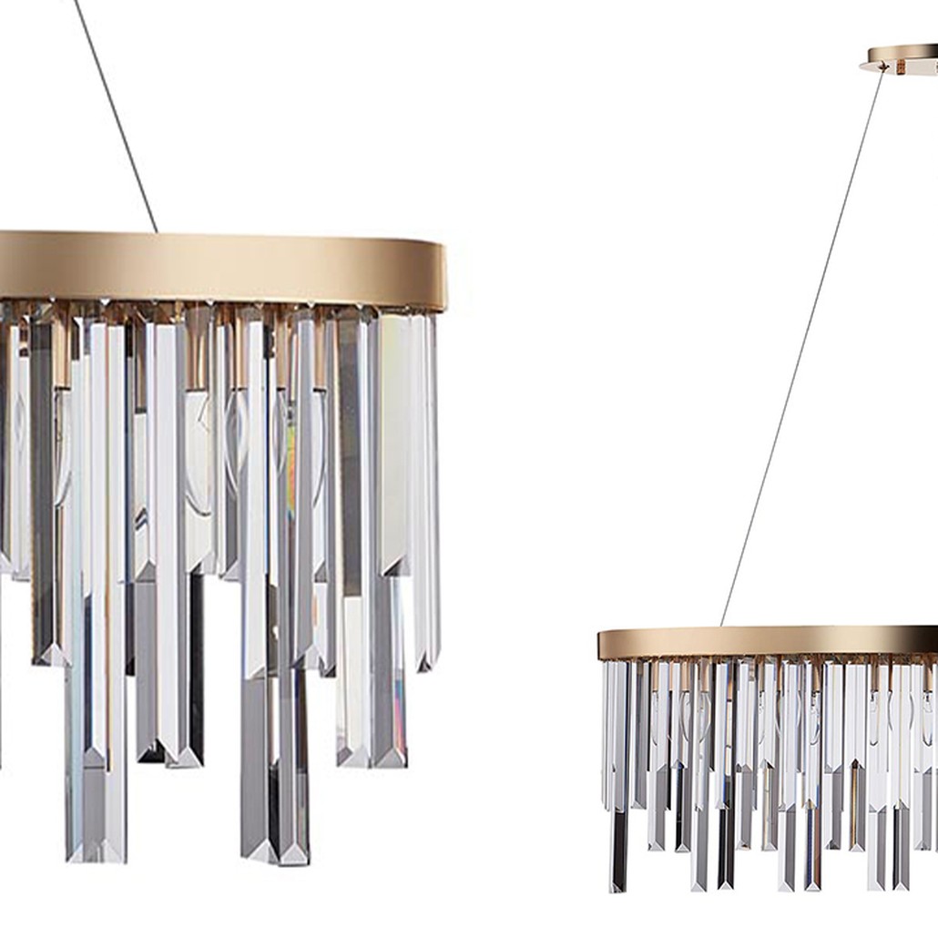 Люстра Bennett Oval Chandelier gold 90