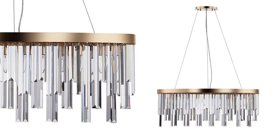 Люстра Bennett Oval Chandelier gold 90