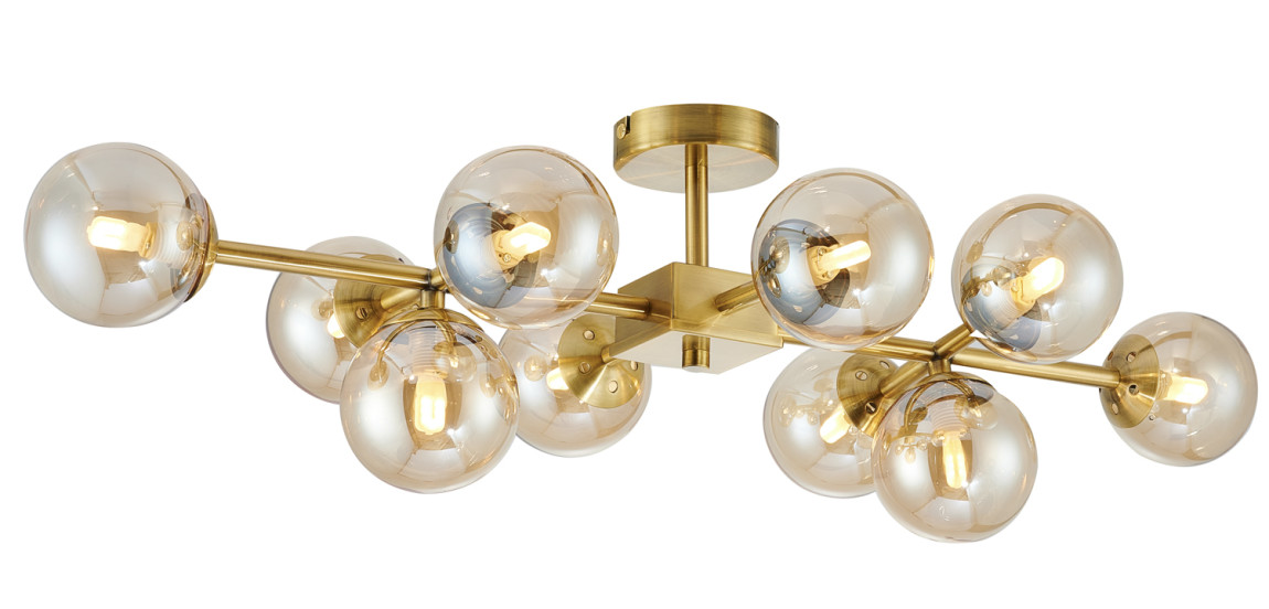 Люстра Berries Chandelier amber 10