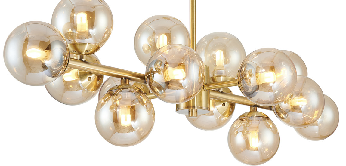 Люстра Berries Chandelier amber 14