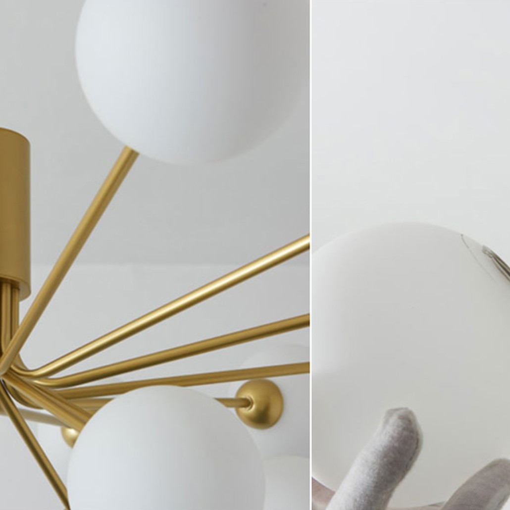 Люстра Berries Chandelier White Balloons Gold 18