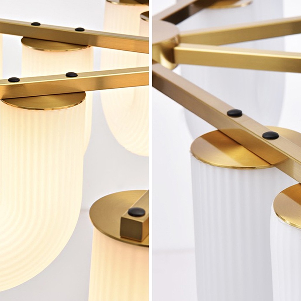 Люстра Berthe Arch Chandelier 8 плафонов