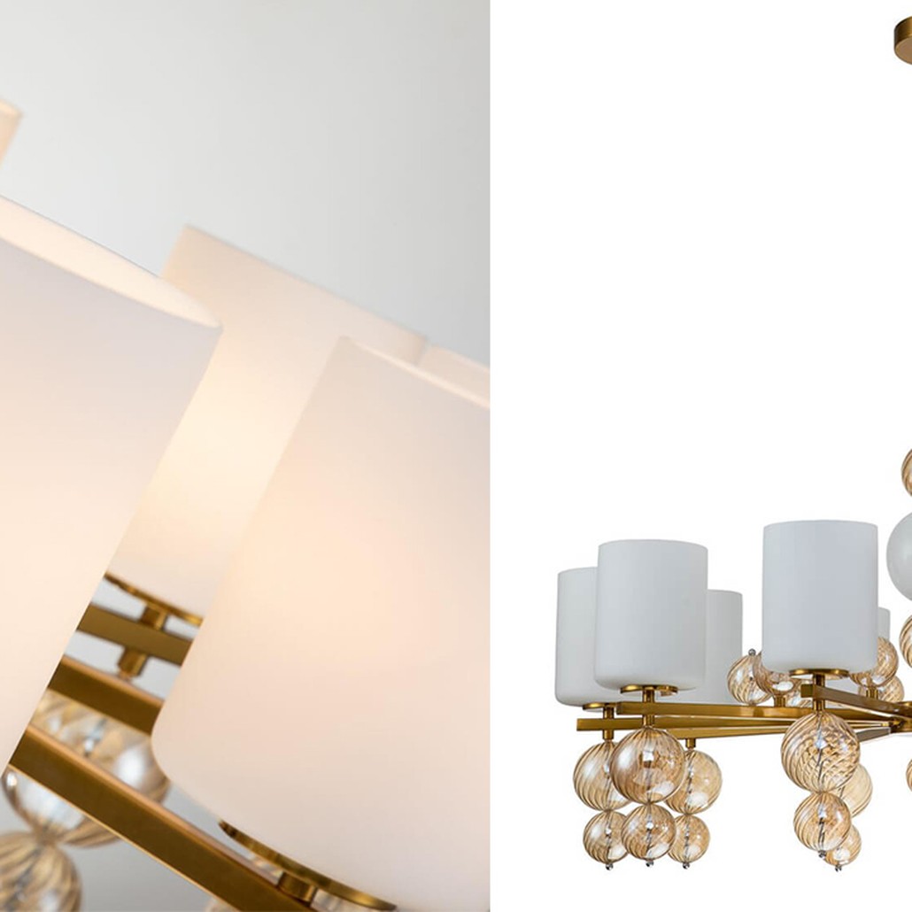 Люстра Blown Glass Balloons Chandelier 10
