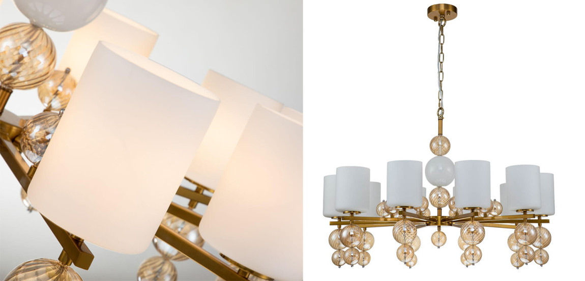 Люстра Blown Glass Balloons Chandelier 10