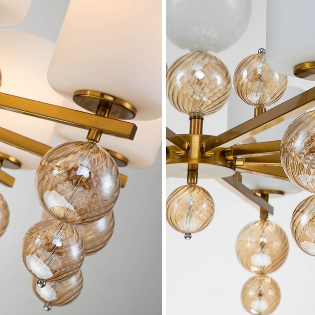 Люстра Blown Glass Balloons Chandelier 10