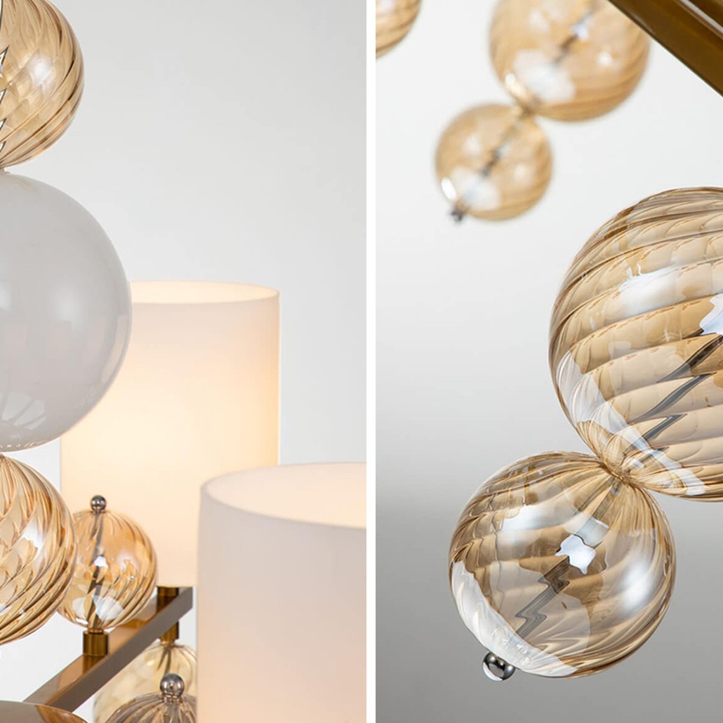 Люстра Blown Glass Balloons Chandelier 10