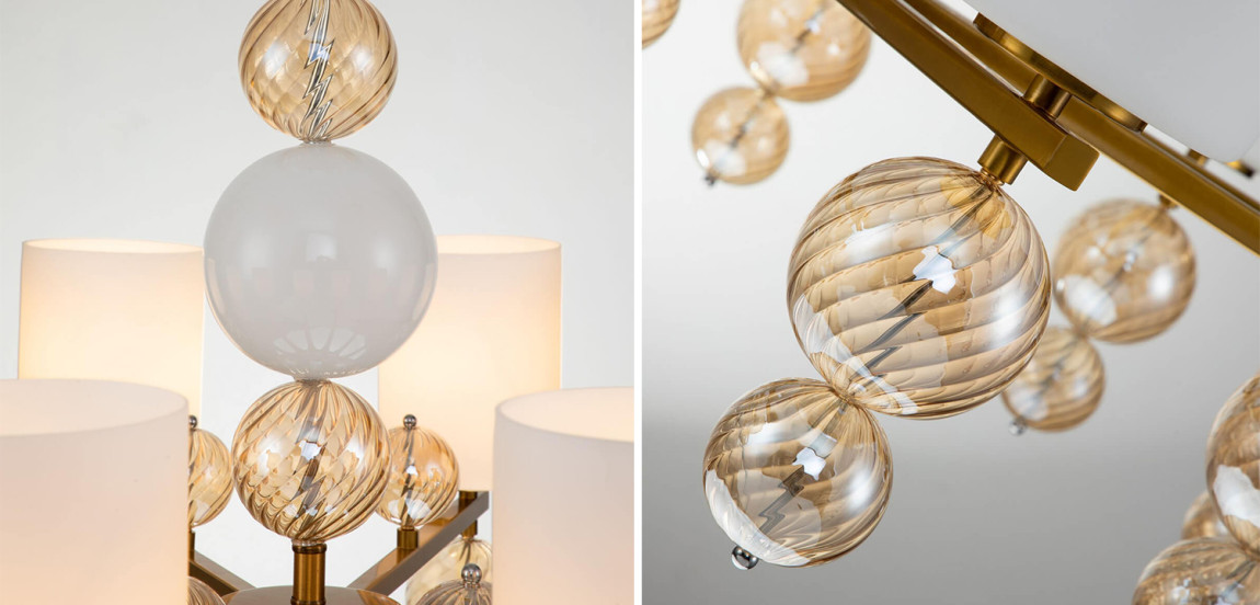 Люстра Blown Glass Balloons Chandelier 10
