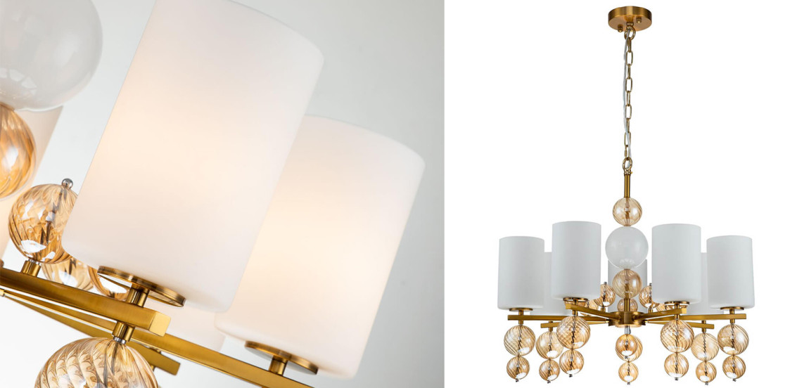 Люстра Blown Glass Balloons Chandelier 7