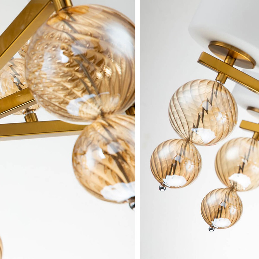 Люстра Blown Glass Balloons Chandelier 7