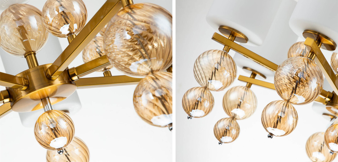 Люстра Blown Glass Balloons Chandelier 7