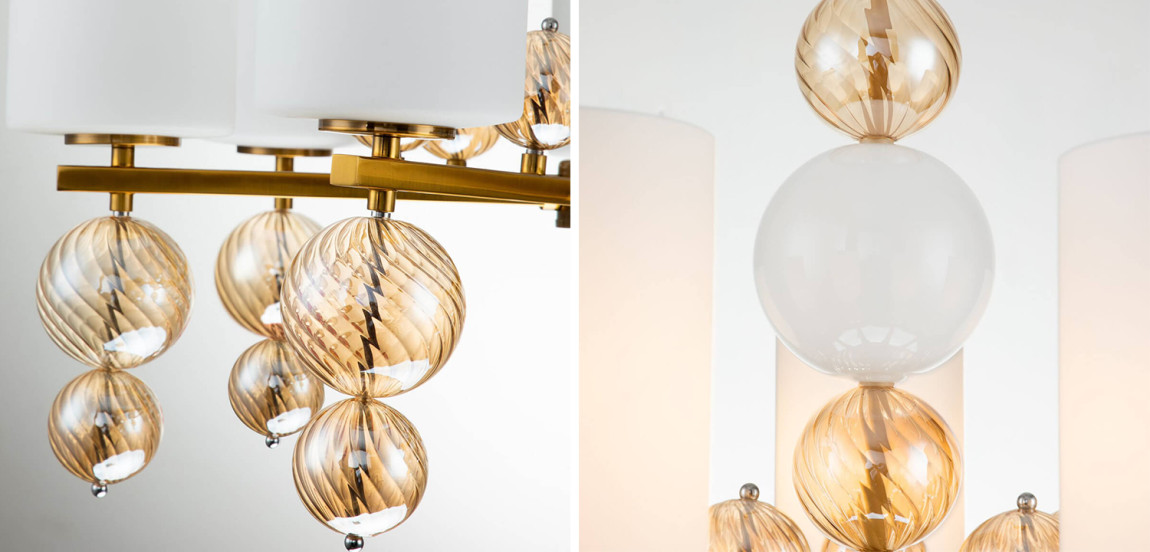 Люстра Blown Glass Balloons Chandelier 7