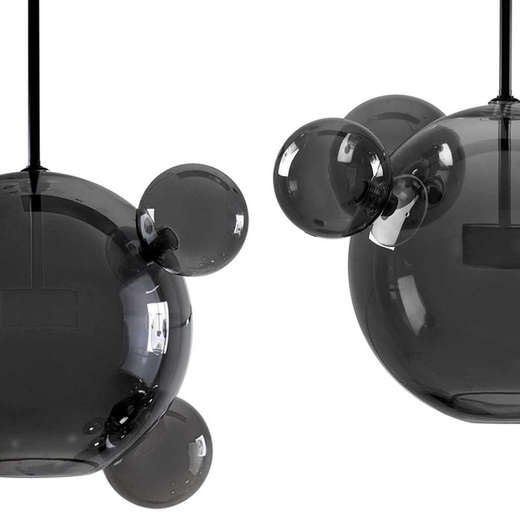 Люстра Bolle Circular Chandelier 14 BUBBLE Giopato & Coombes smoky