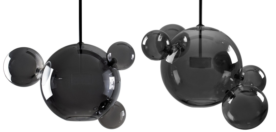 Люстра Bolle Circular Chandelier 14 BUBBLE Giopato & Coombes smoky