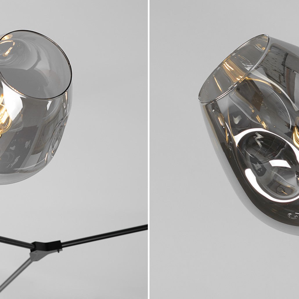 Люстра Branching Bubble Chandelier 7 Black