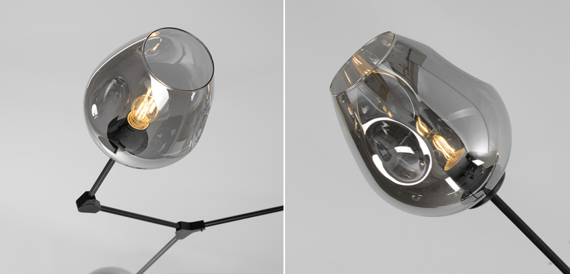 Люстра Branching Bubble Chandelier 7 Black