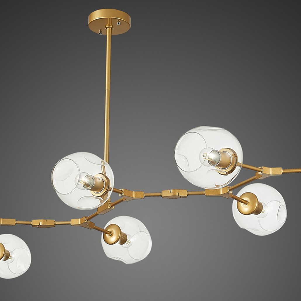 Люстра Branching Bubble Chandelier 9 gold