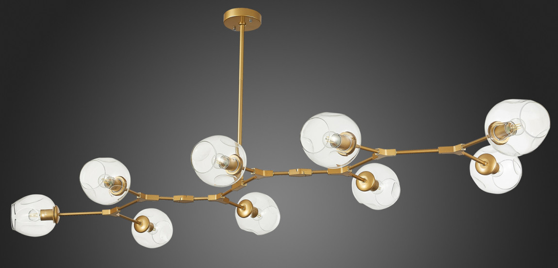 Люстра Branching Bubble Chandelier 9 gold