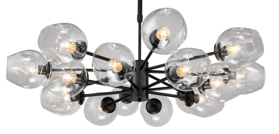 Люстра Branching Bubble Chandelier black 16