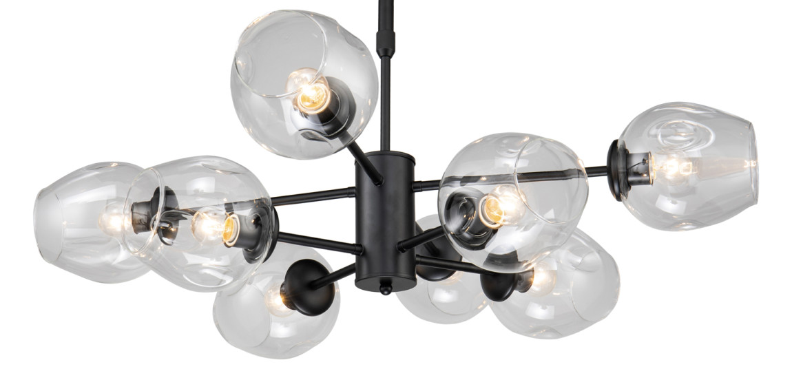 Люстра Branching Bubble Chandelier black 8