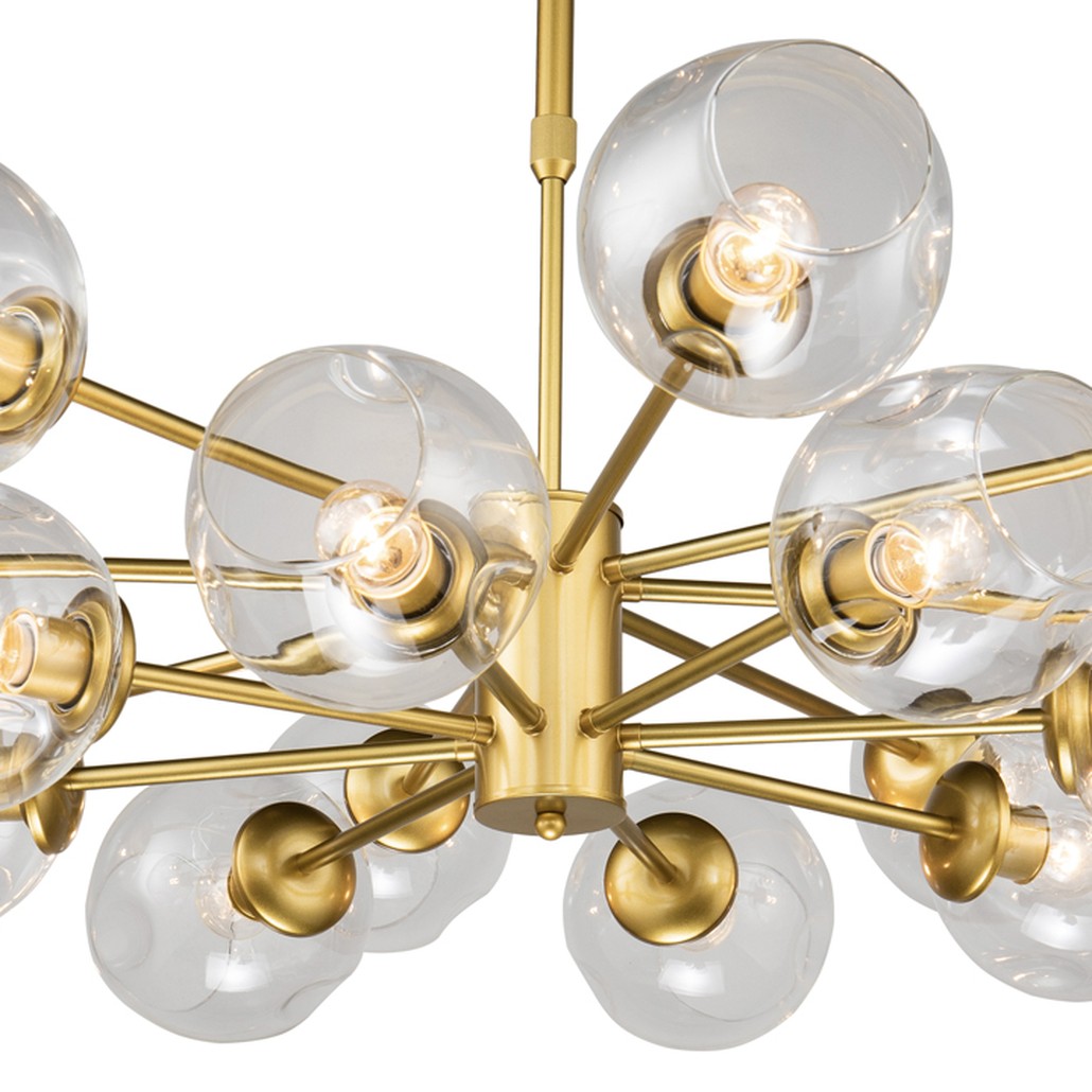 Люстра Branching Bubble Chandelier gold 16