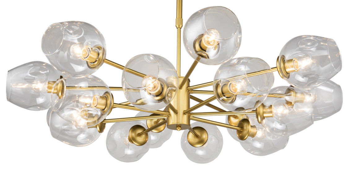 Люстра Branching Bubble Chandelier gold 16