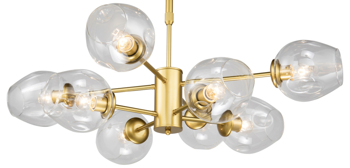 Люстра Branching Bubble Chandelier gold 8