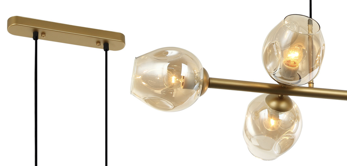 Люстра Branching Bubble Chandelier Line Gold