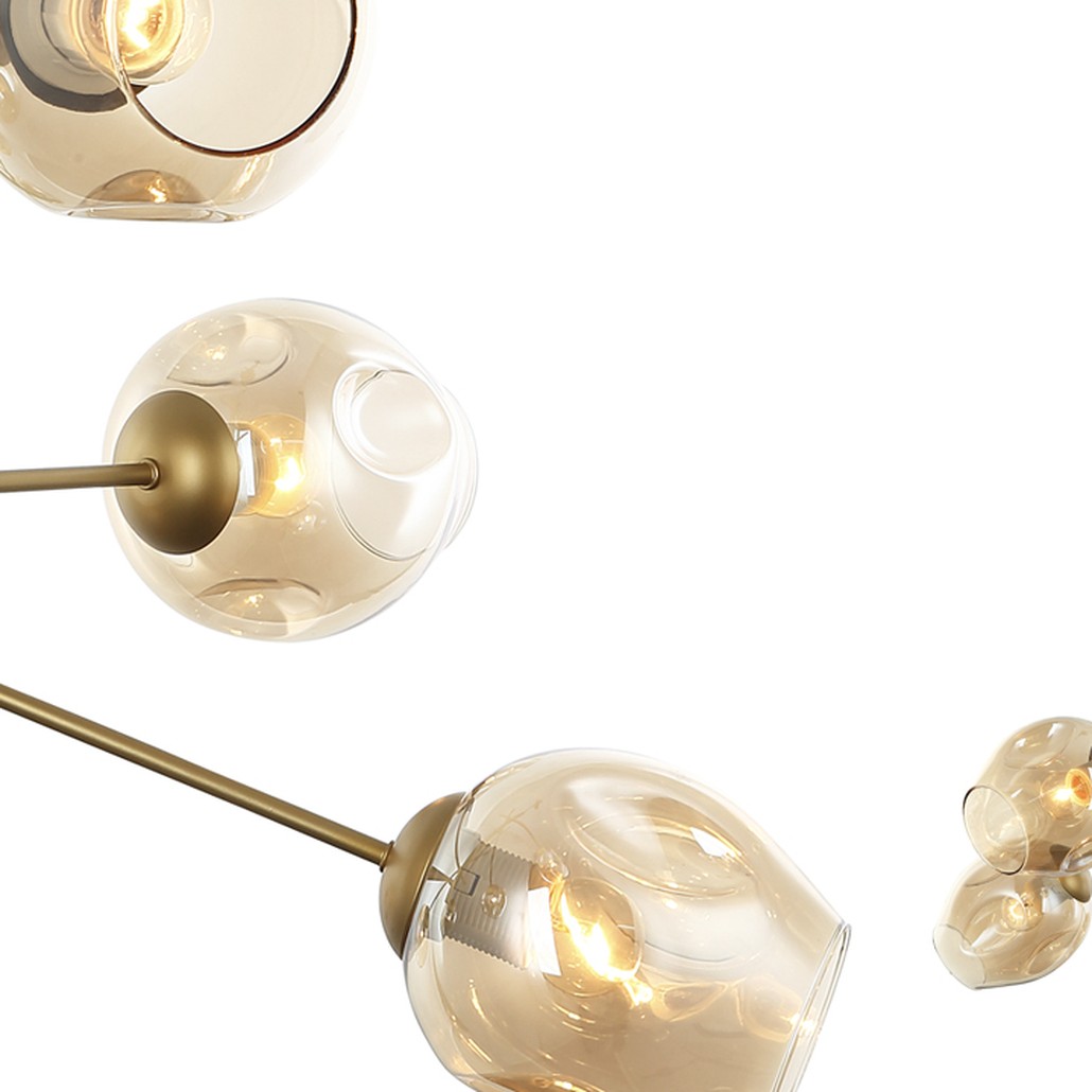 Люстра Branching Bubble Chandelier Vertical Gold