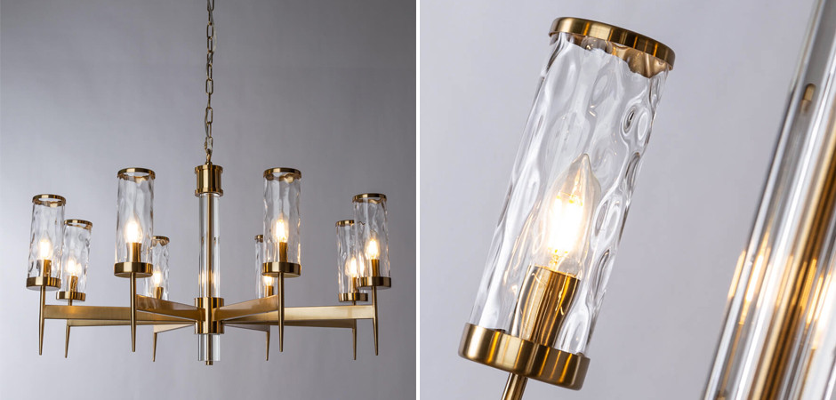 Люстра Brass Wheel в Американском стиле